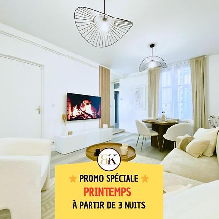 Le Subtil - Best Keys - Elegance & Confort - 2 Chambres Separees - Lit Queen Size - Smart Tv Netflix - Entre Gare & Centre Ville - A 1H De Paris - Wifi Fibre - Check-In Autonome Sens Eksteriør billede