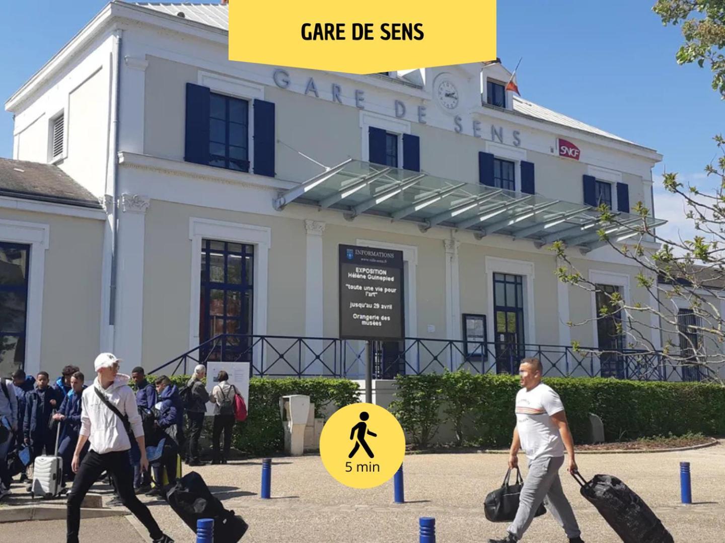 Le Subtil - Best Keys - Elegance & Confort - 2 Chambres Separees - Lit Queen Size - Smart Tv Netflix - Entre Gare & Centre Ville - A 1H De Paris - Wifi Fibre - Check-In Autonome Sens Eksteriør billede