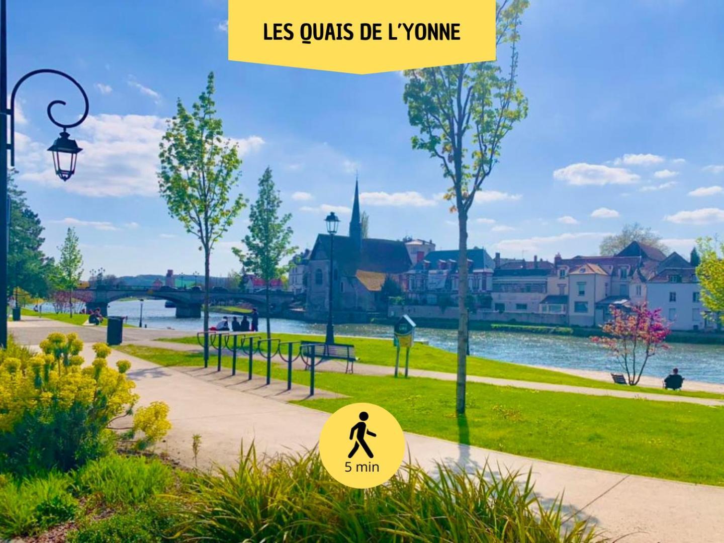 Le Subtil - Best Keys - Elegance & Confort - 2 Chambres Separees - Lit Queen Size - Smart Tv Netflix - Entre Gare & Centre Ville - A 1H De Paris - Wifi Fibre - Check-In Autonome Sens Eksteriør billede