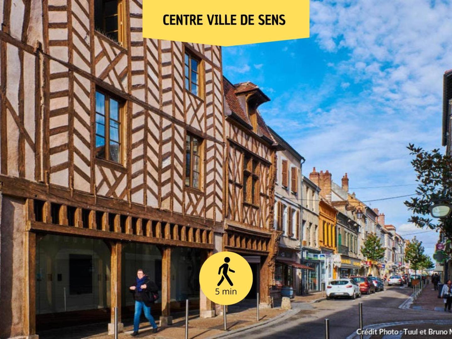 Le Subtil - Best Keys - Elegance & Confort - 2 Chambres Separees - Lit Queen Size - Smart Tv Netflix - Entre Gare & Centre Ville - A 1H De Paris - Wifi Fibre - Check-In Autonome Sens Eksteriør billede